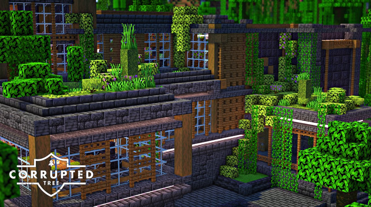 Corrupted_Tree's tweet photo. This weeks Community Voted Build Challenge is now done. Thanks to everyone who voted in Discord and on Twitch. 

Deepslate, Blackstone and Spruce Mansion built in a jungle! 

I think this one came out amazing! Timelapse will be out very soon ♥️♥️

https://t.co/K8Yv1UU9BR https://t.co/PnO2SFTkoO