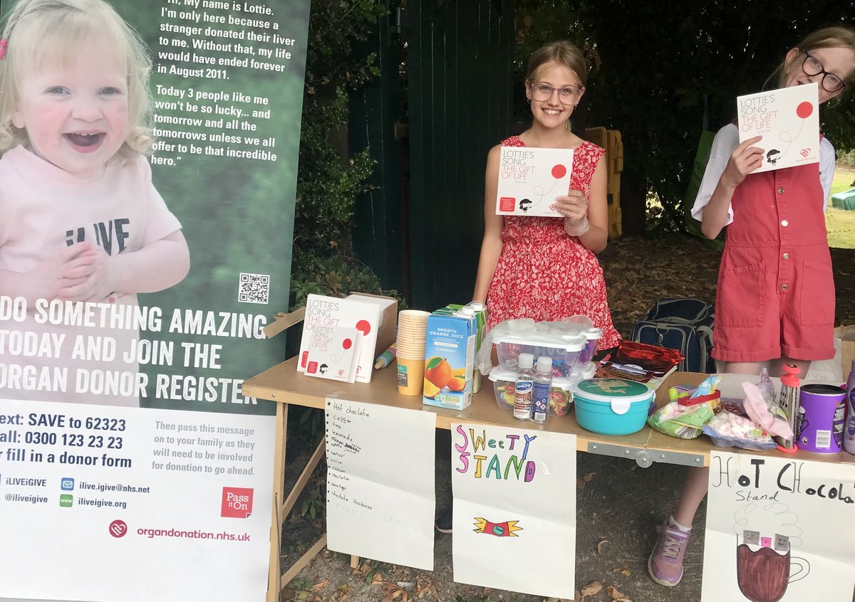 With GSM out of order, Lottie &amp; mate Bayley step it selling her CD's. Then Grandparents agree to match their takings of £122. See it doesn't just affect those that have the transplant gofund.me/3a095b63