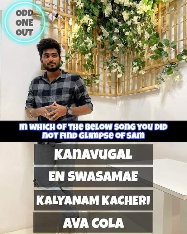 crazy___trazy's tweet photo. And Here Is The Final Question ... 

Game : Odd One Out 

I Hope You Guys Enjoyed It 🤩
#SamVishal https://t.co/9DmPEDpMO9