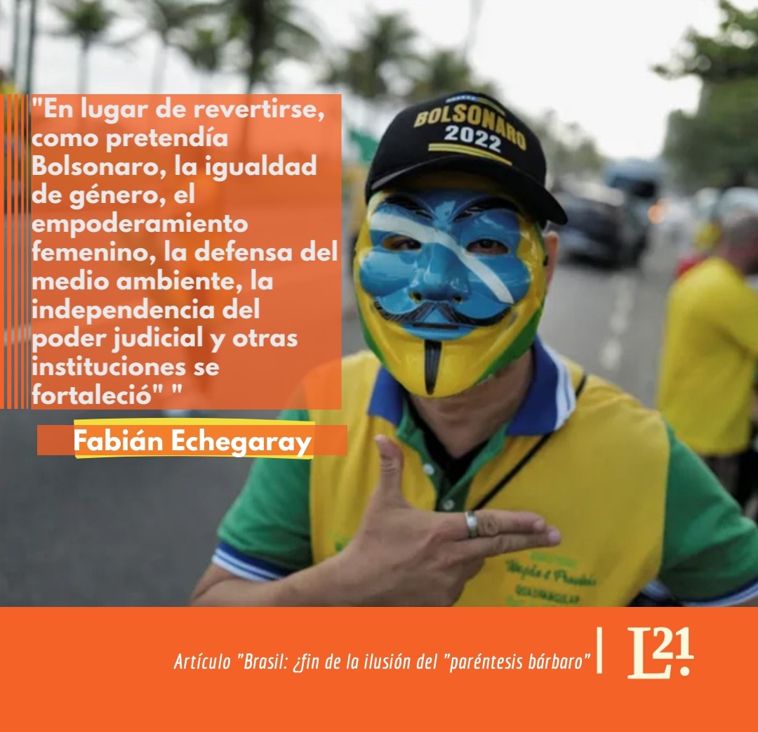 🇧🇷 | 'Brasil: ¿fin de la ilusión del paréntesis bárbaro?' Texto de Fabián Echegaray latinoamerica21.com/es/brasil-fin-… #L21 #Brasil #Latinoamerica21 #Eleicoes2022