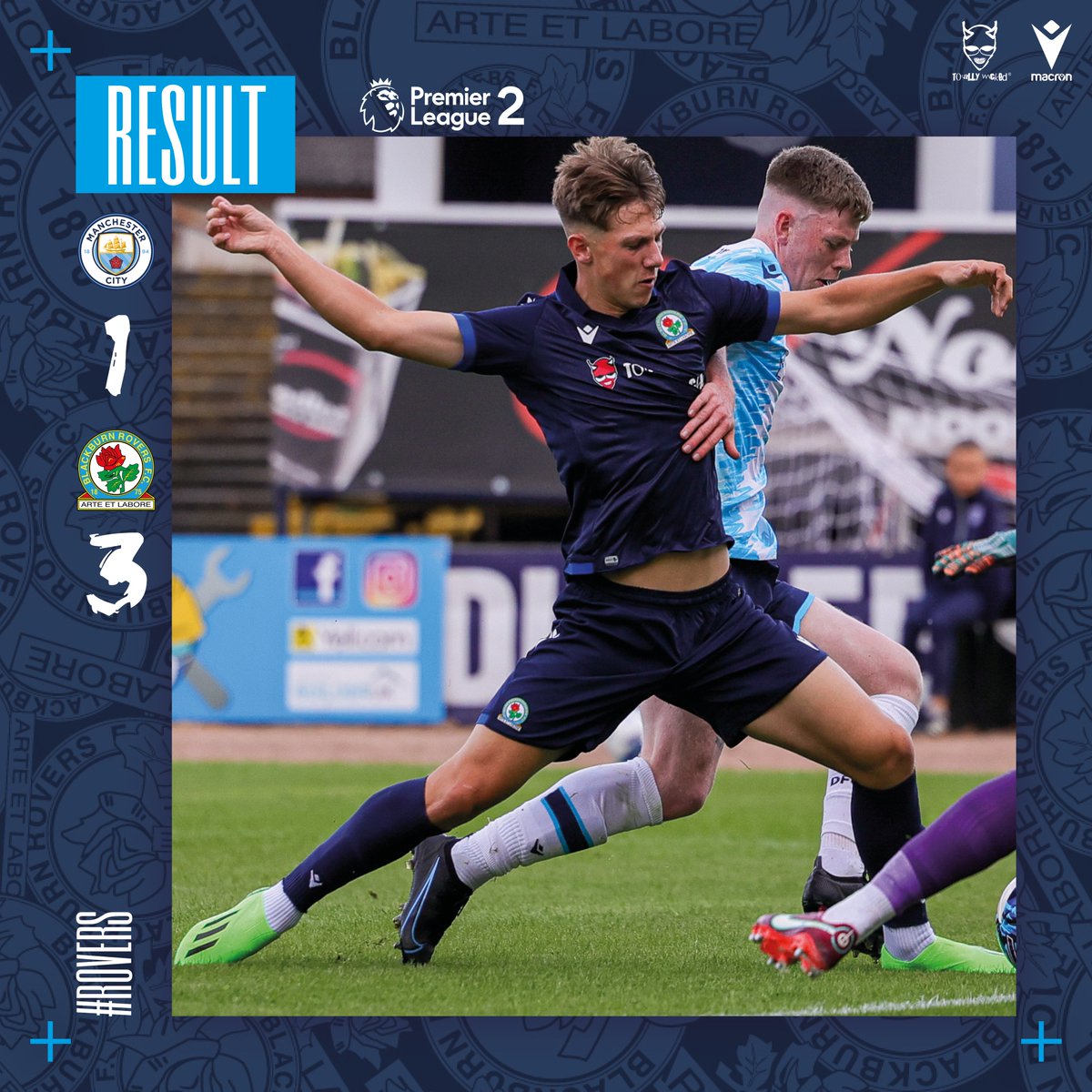 ⚽️ Result: Manchester City U21s 1-3 #Rovers U21s

Earlier today, Rovers U21s made it four wins on the spin! Dire Mebude opened the scoring for the hosts, before goals from Harrison Wood, Harry Leonard and an injury-time John Buckley free-kick sealed the victory.

#PL2 🔵⚪️