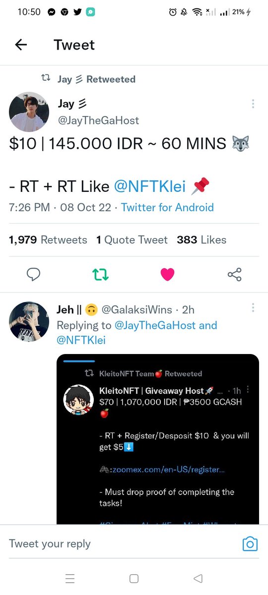 annclxvs's tweet photo. @JayTheGaHost @NFTKlei DONE ALL THE TASK, MANIFESTING TO WIN ! WML https://t.co/pktAwDN2CK