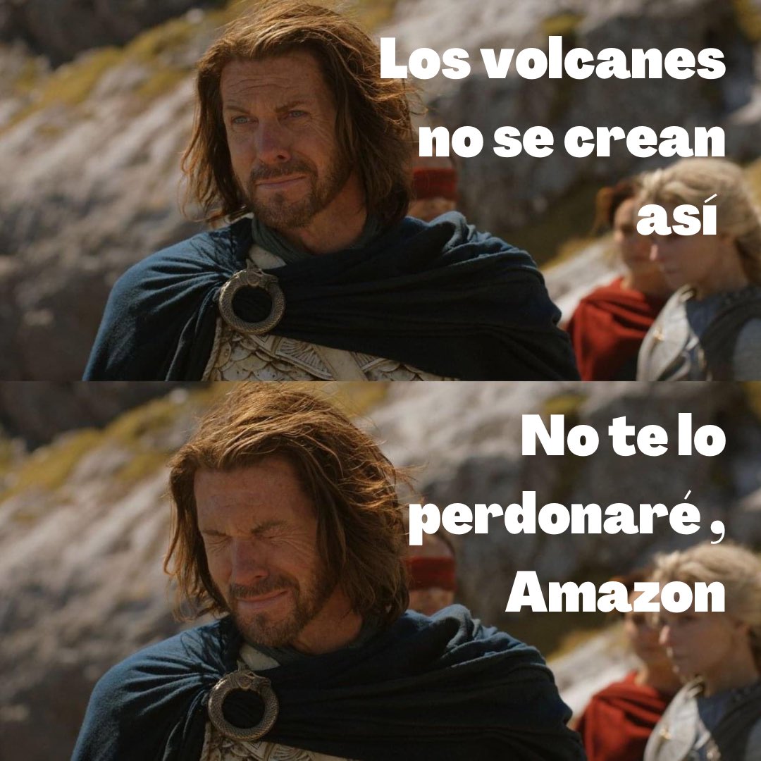 transmediarte's tweet image. Los fans de Tolkien después de un curso de vulcanología rápida en wikipedia 
#TheRingsOfPower #mordor #sauron #canon #adar #galadriel