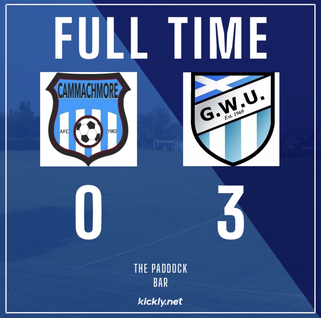 It finishes 0-3 to the visitors at Newton Park.