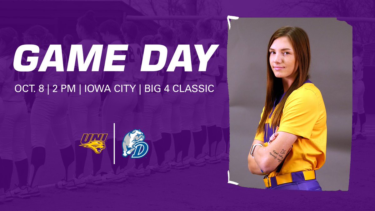 UNISoftball's tweet photo. 𝐆𝐀𝐌𝐄 𝐃𝐀𝐘

🆚: Drake
 📍: Iowa City, IA
⏰: 2 PM

#EverLoyal https://t.co/HzQkGPWHMY