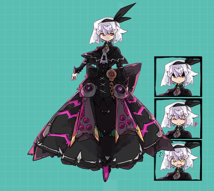 【skeb】より黒ロリアリスなブラックロベリアス。そういえばロリアリス版はいなかったなあっと。 