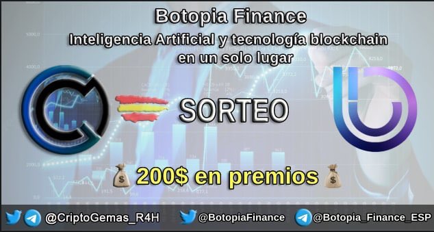 CriptoGemas_R4H's tweet photo. 🔥SORTEO de 200 $USDT 🥳

👉🏻 Para participar:

1⃣ Like y RT
2⃣ Sigue a @BotopiaFinance 
3⃣ Menciona a 3 amigos
4️⃣ Unirte al Telegram: https://t.co/oAthfmwX3p

¡Mucha suerte! 😁 https://t.co/l6H67ESNUK
