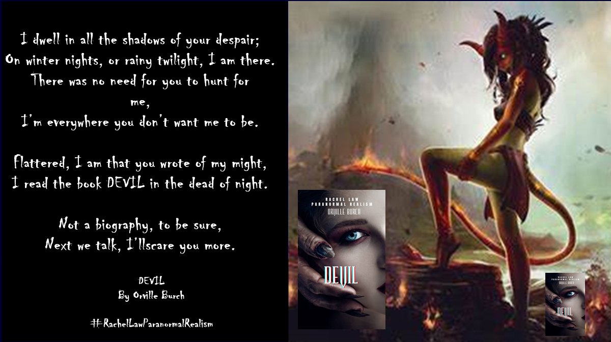 OSBAuthor's tweet photo. Have you ever gotten so mad at the Devil that you just wanted to hunt him down and shake some sense into him

So did Rachel Law

DEVIL 
https://t.co/rgPhwDjSJ3
#RachelLawParanormalRealism
#DevilRLPR
#WritingCommmunity #horror #Halloween #Reading #HorrorCommunity #readingcommunity https://t.co/u7QXb1RYTG