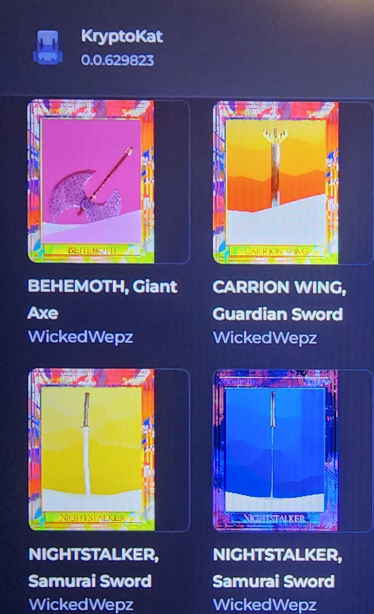 KryptoKatX's tweet photo. @WWzUpdates You know when you dual wield two katanas, you lool bad a**.

even more so when on your back with Behemoth and Carrion!

They call me the Quater Master! Fuq!

#HBARbarians 
#Hedera
#HederaNFT
#hbarNFT
#HBAR
#hederahashgraph https://t.co/W84ajJjEZQ