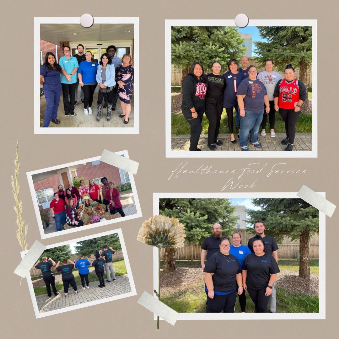 HWYorkville's tweet photo. Healthcare Food Service Week has come to an end. We had so much fun showing our support to our team. Please if you see them thank them for all their hard work! 

#healthcarefoodserviceweek #family #assistedliving #supportiveliving #heritagewoodsofyorkville https://t.co/73Zzbl3YFr