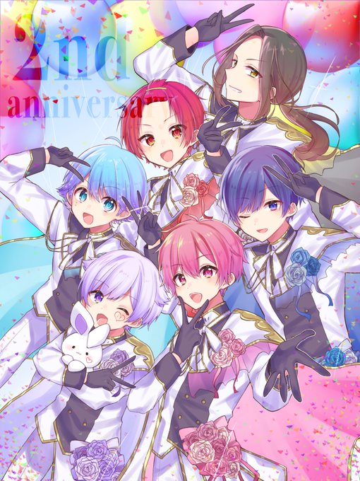 いれいす2周年おめでとうございます〜!!!これからもずっとずっと応援し続けます!!#いれいすあーと #いれいす活動2周年 