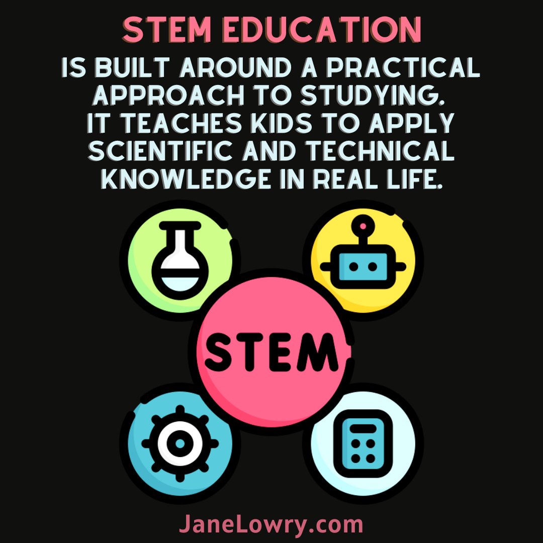 LowryAuthor's tweet photo. STEM education is built around a practical approach to studying. It teaches kids to apply scientific and technical knowledge in real life.

#STEMEducation #Education #Teachers #KidsBooks #KidsLit #STEM #STEAM #STEMSchools #STEAMSchools #JaneLowry https://t.co/kH1U2gNbNg