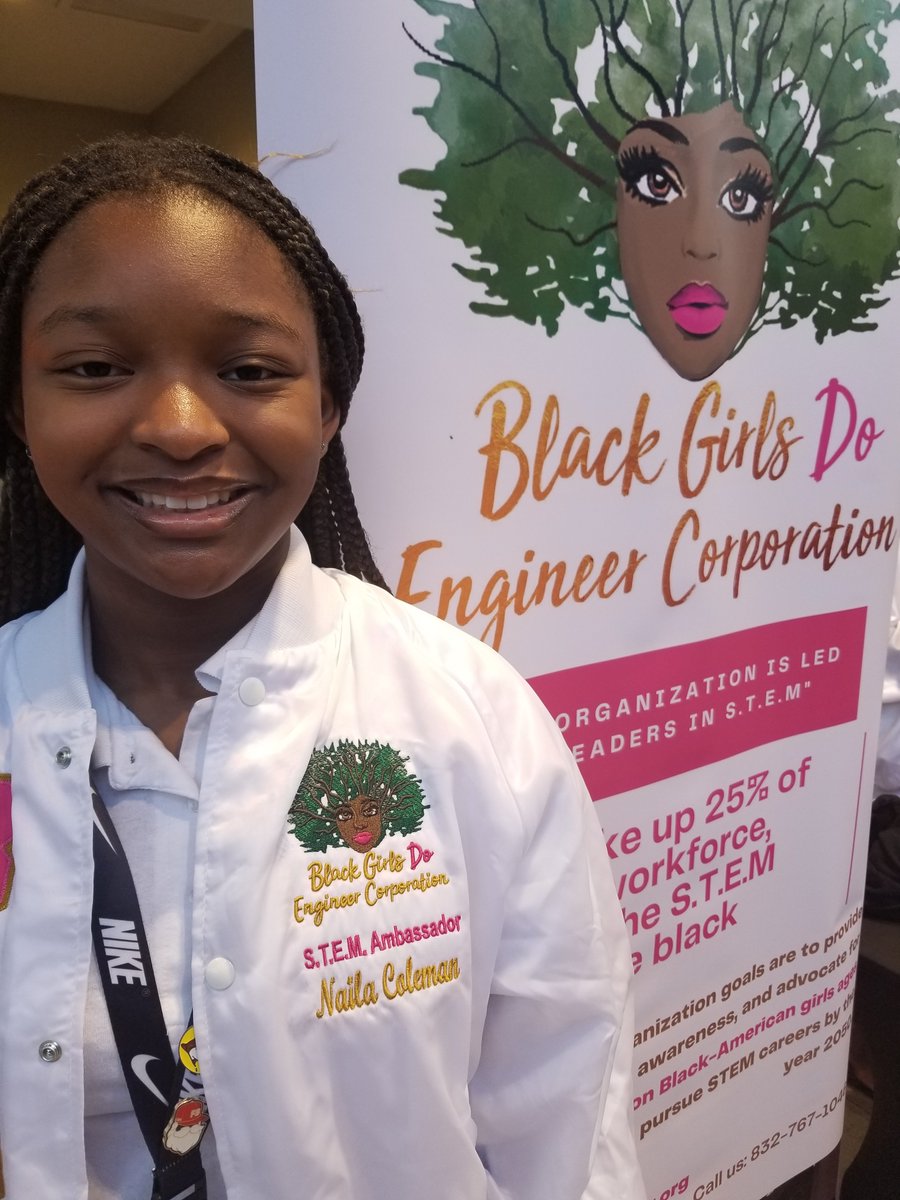 AkilaWash's tweet photo. Black Girls DO Engineer representing @ the "20th Annual Young Women Energized" Conference.
#BGDE
#STEMAmbassadors
#ExposureisKey🔑
#ExploreyourOpportunities🌍
#EndlessPossibilities🚀
@BGDECorp
@YWCPAHISD - Naila, 7th Grade https://t.co/vmUljPnJPS