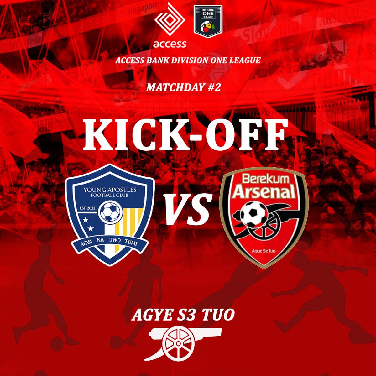 BerekumArsenal's tweet photo. Game underway at the Coronation park.
#DOLWK2
#BAFC
#AgyeS3Tuo
#BringBackTheLove
@DivisionOneGH https://t.co/ni8Wms1lrd