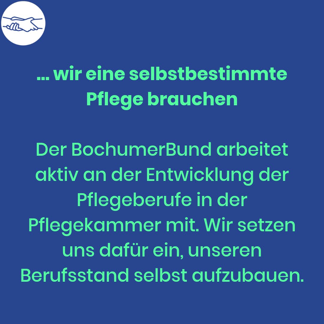 PBK_BB's tweet photo. Wir wollen in die Kammerversammlung weil...
...wir eine selbstbestimmte Pflege brauchen.
Der #BochumerBund arbeitet aktiv an der Entwicklung der Pflegeberufe in der #Pflegekammer mit. Wir setzen uns dafür ein, unseren Berufsstand selbst aufzubauen. !B https://t.co/bjvMCGtCxZ