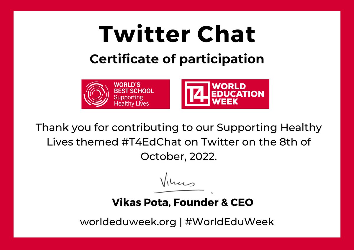 AichaBenSlimen1's tweet photo. #T4EdChat
#T4EdChatEN
#WorldEduWeek https://t.co/HuSCRWZoRm
