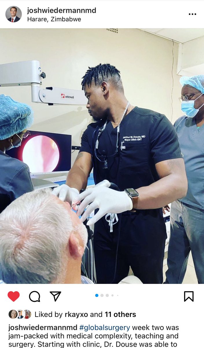 Mayo Clinic ENT Residency Program (@mayoentresident) on Twitter photo <a href="/dr_douse/">Dontre’ M. Douse, M.D.</a> <a href="/katerinagreen_/">Katerina Green</a> & <a href="/JoshWiedermann/">Josh Wiedermann, M.D.</a> wrapped up their 2nd week in Zimbabwe for their #GlobalSurgery trip. Lots of teaching, surgery, clinic, and research planning being done. <a href="/headmirror_com/">Headmirror.com</a> #otomatch #otomatch2023 #otolaryngology #ENT <a href="/MayoClinicENT/">Mayo Clinic ENT</a> #GlobalHealth <a href="/dr_douse/">Dontre’ M. Douse, M.D.</a> <a href="/katerinagreen_/">Katerina Green</a> & <a href="/JoshWiedermann/">Josh Wiedermann, M.D.</a> wrapped up their 2nd week in Zimbabwe for their #GlobalSurgery trip. Lots of teaching, surgery, clinic, and research planning being done. <a href="/headmirror_com/">Headmirror.com</a> #otomatch #otomatch2023 #otolaryngology #ENT <a href="/MayoClinicENT/">Mayo Clinic ENT</a> #GlobalHealth