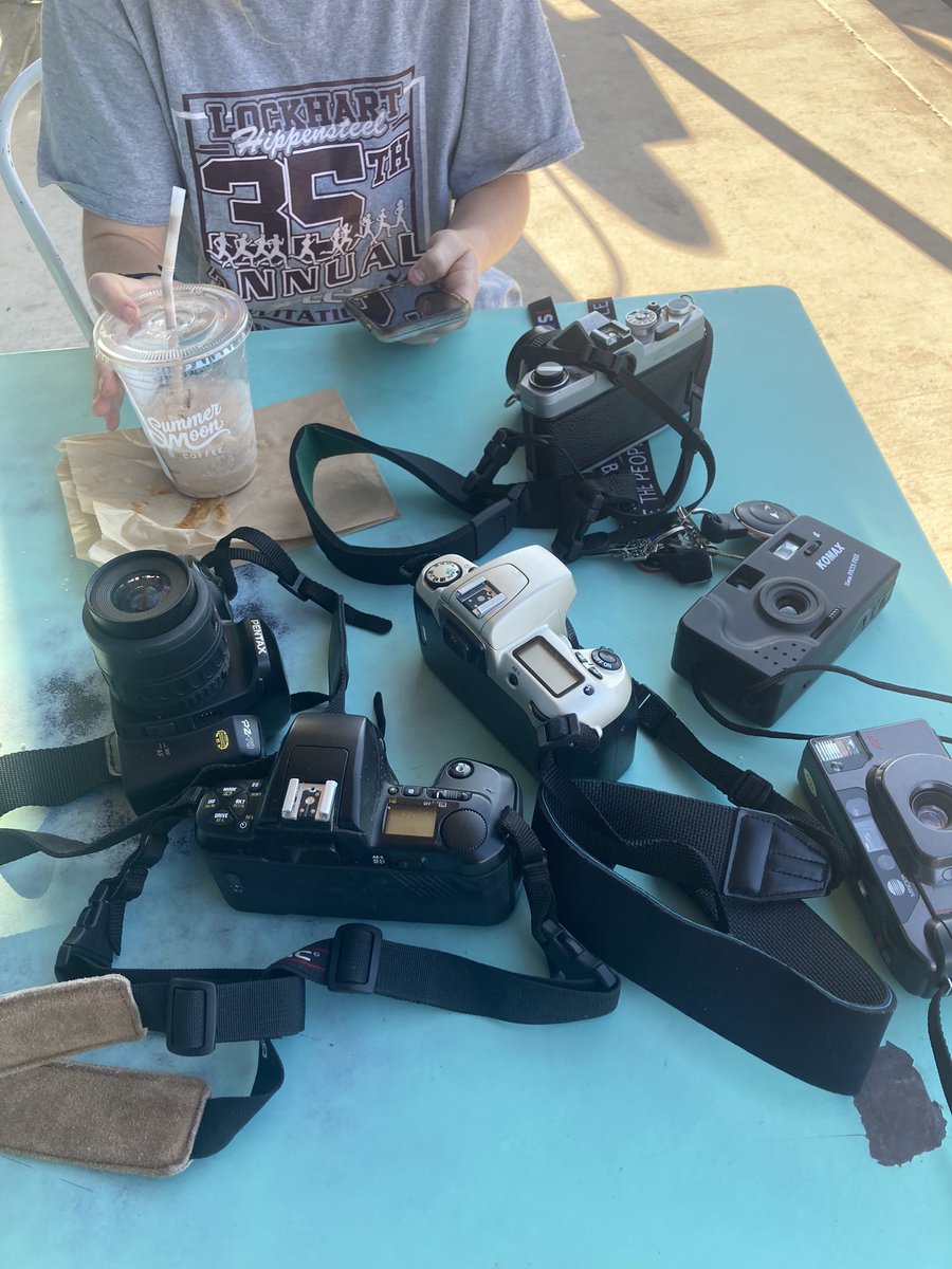 Got all these cameras for $25 at a yard sale today :0