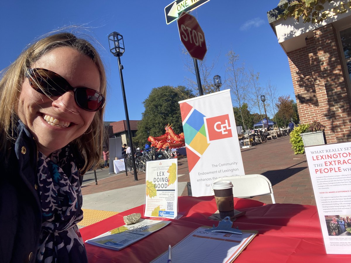 It's Discovery Day in Lexington! Come by Community Endowment of Lexington <a href="/LexEndowment/">Community Endowment</a> and find out about @LexDoingGood, a fun and free event on 10/22, and all the vibrant and meaningful programming we fund all year long! #lexdoinggood #lexingtonma #disoveryday2022