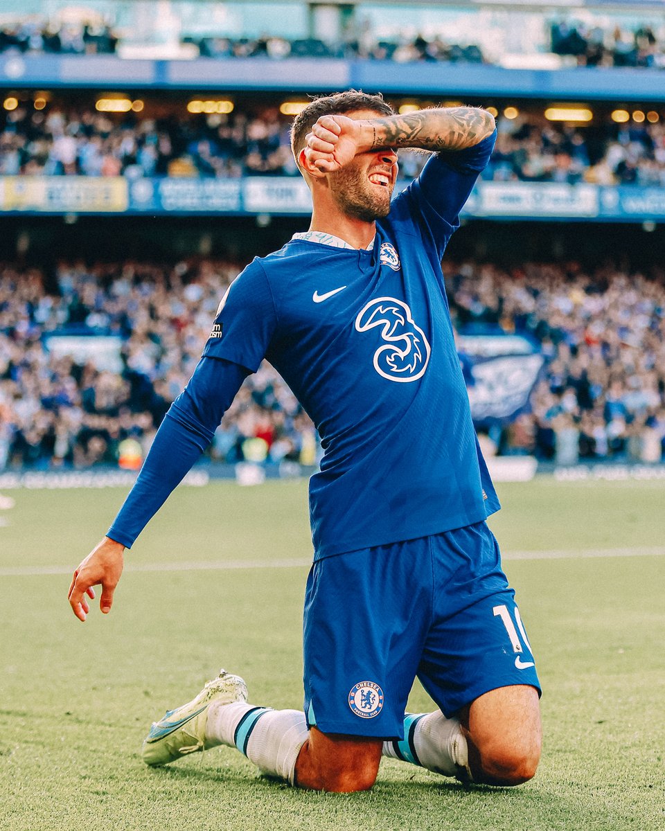 ChelseaFC's tweet photo. A first of the season for @cpulisic_10! 😁

#CheWol https://t.co/3jy4NiWf8O