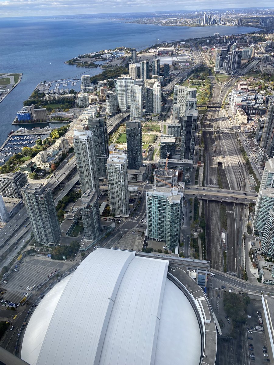 HOFprez's tweet photo. Hanging out high above Rogers Centre. First pitch in less than 5 hours. 
#Postseason
#NextLevel 
#SeaUsRise https://t.co/Br5OriNnhV