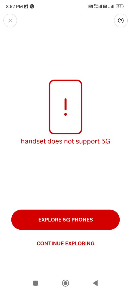 nihilistmortal's tweet photo. @IndiaPOCO @airtelindia  Why is airtel thanks app showing that my device POCO X4 PRO does not support 5G? https://t.co/Sdjjr5el5S