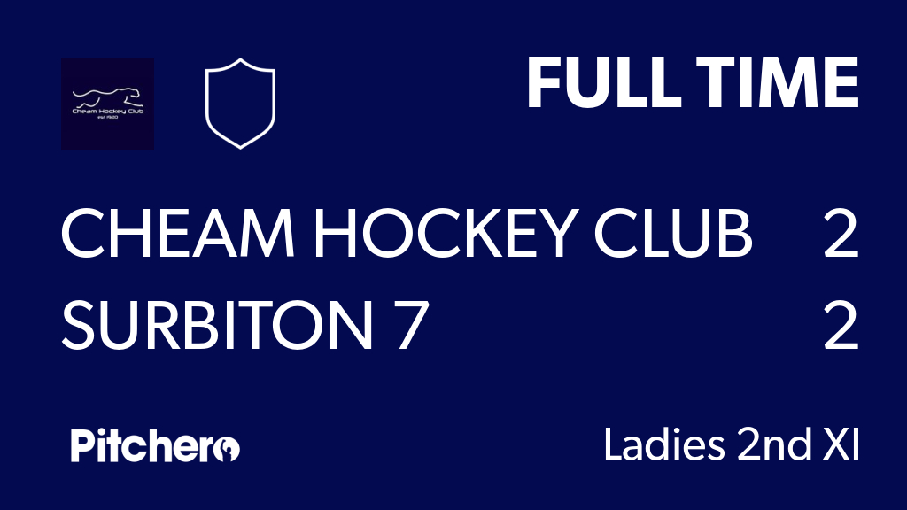 CheamHC's tweet image. FULL TIME: Cheam Hockey Club 2 - 2 Surbiton 7
#CHESUR #Pitchero
cheamhockeyclub.co.uk/teams/120064/m…