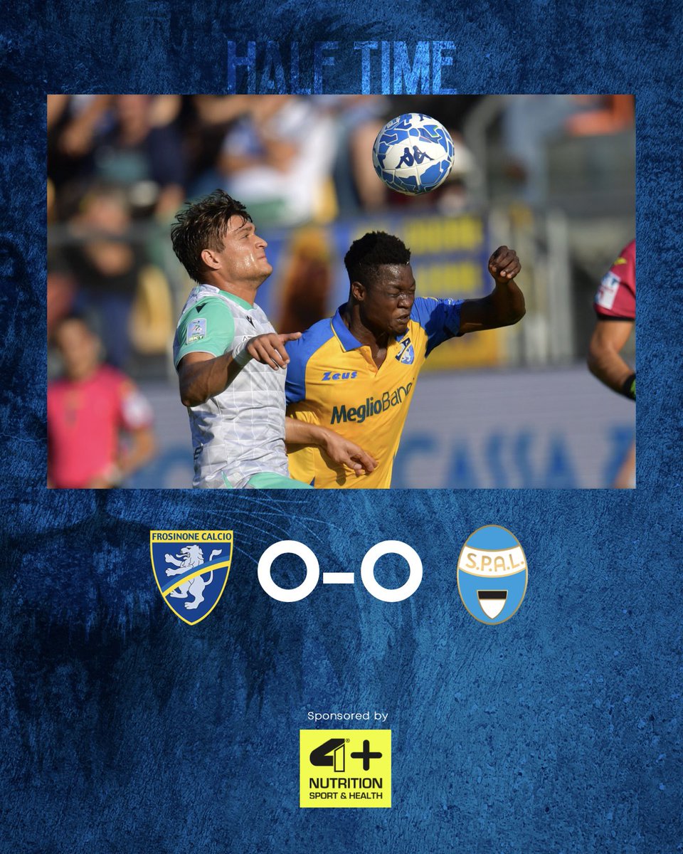Frosinone1928's tweet photo. HALF TIME ⏱️ #FroSpa https://t.co/OptT8aLspJ