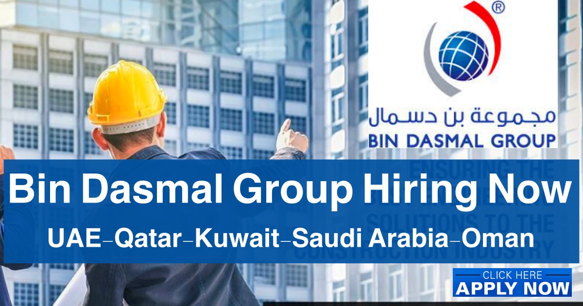 jobiclub's tweet photo. Bin Dasmal Group Jobs UAE-Qatar-Kuwait-Saudi Arabia-Oman 2022
APPLY NOW: https://t.co/ffaueJGqeH
#job #jobshiring #ArabiaOman #Bin #Dasmal #Group #Jobs #UAEQatarKuwaitSaudi https://t.co/FVsBZCHYcF
