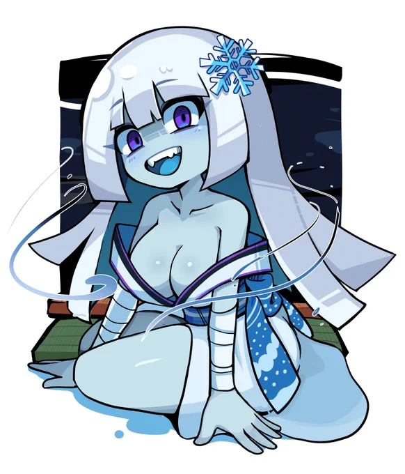 早めに出てきちゃった雪女さん 