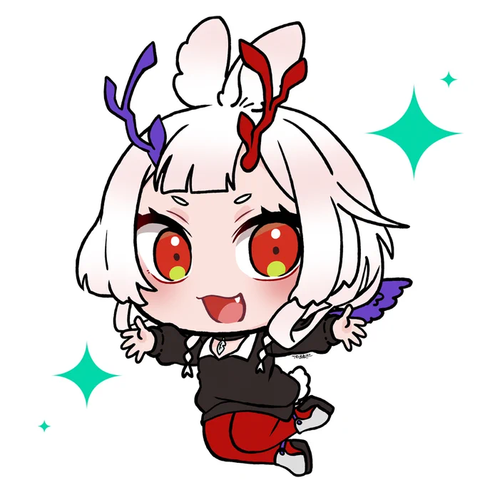 兎角ミロちゃん!もーデザイン天才!#うつら絵つ  #とかみろ 