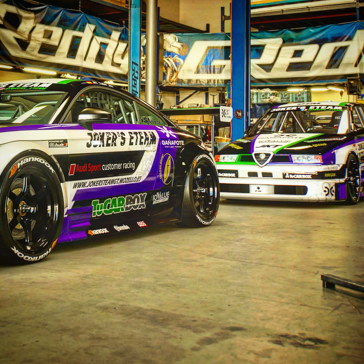 Jokers_eTeam's tweet image. #jokersdesign🖌️ #patrocinadores

(🔧) @alfaromeo_es #155V6ti y el @audispain #tt en el taller de nuestros amigos @tucarbox

Tu taller y alquiler de box. Descarbonizacion de tu motor en Alcalá de Henares.
Llama y ¡Pide cita previa!

 ⬇️⬇️⬇️Follow us ⬇️⬇️⬇️

instagram.com/p/CjdRClINqkp/…