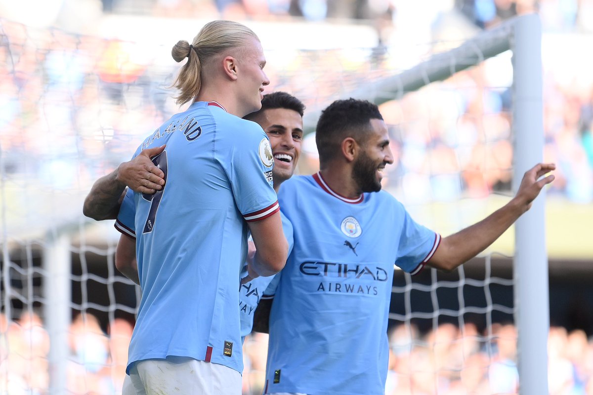 talkSPORT's tweet photo. Erling Haaland has scored more Premier League goals this season than:

- Chelsea (12)
- Brighton (14)
- Man United (11)
- Bournemouth (8)
- Fulham (13)
- Everton (7)
- Leeds (10)
- Aston Villa (6)
- West Ham (5)
- Southampton (8)
- Crystal Palace (8)
- Wolves (3)
- Forest (6) https://t.co/ZZ98HYqftn
