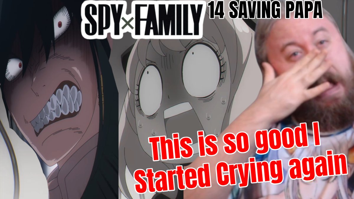 Myrmonden's tweet photo. Spy x Family Episode 14 Reaction This is so good I started crying again スパイファミリー 14話 リアクション Review https://t.co/UllhngD6hG
#SPY_FAMILY
#スパイファミリー
#anime
#reaction #spyxfamily #BUMPOFCHICKEN #anya #loid #yor #wakuwaku #animeraction https://t.co/7QkwlZp5gg