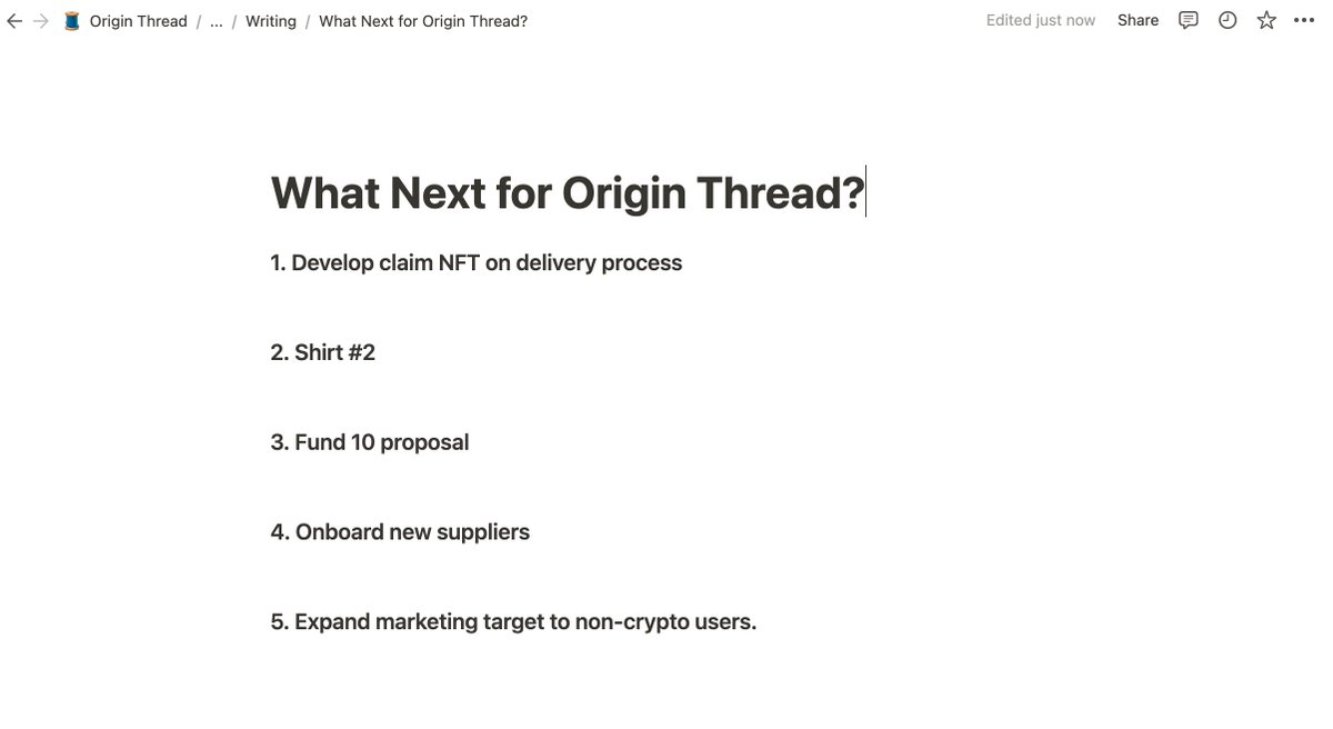 OriginThread's tweet photo. GM 

Here's what the next few months look like at Origin Thread. Blog post incoming. https://t.co/JfXeNjexzp