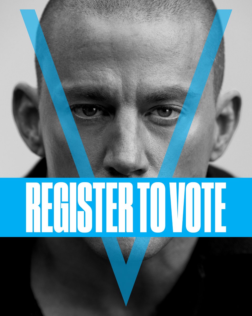 🇺🇸 'V IS FOR VOTE' is back with @inezandvinoodh & #JusticeEnvironment’s @itsSaadAmer to remind YOU to register to vote now for the midterm elections! @channingtatum: “Be the change you want to see. Don’t let the opportunity to make an impact pass you by. Get to the polls!”