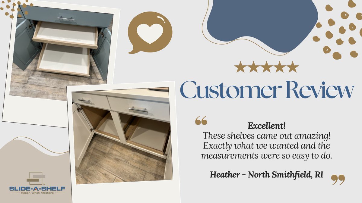 SlideAShelfUSA's tweet photo. π Love. These. Shelves. π€© Thank you for sharing Heather! Fantastic job!! #slideoutshelf #pulloutdrawer #kithenorganization #storageandorganization #kitchengoals #customkitchen #cabinets https://t.co/2KizAvvyBZ