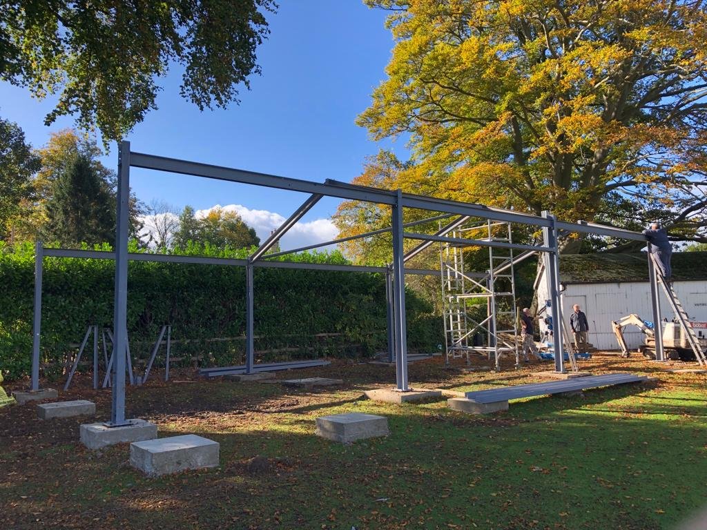 Progress being made at the #ACG in the off-season. The holes in the ground now vaguely resemble a structure. Exciting! #arthington