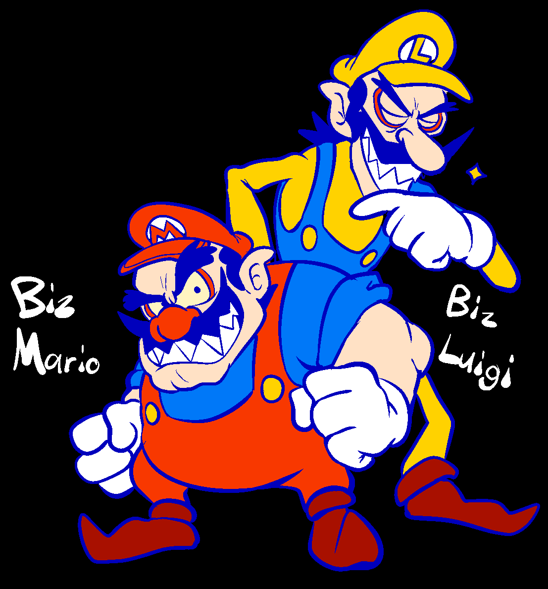 Swappy on Twitter universe mario concept rotten mario bros. aka red wario and yellow