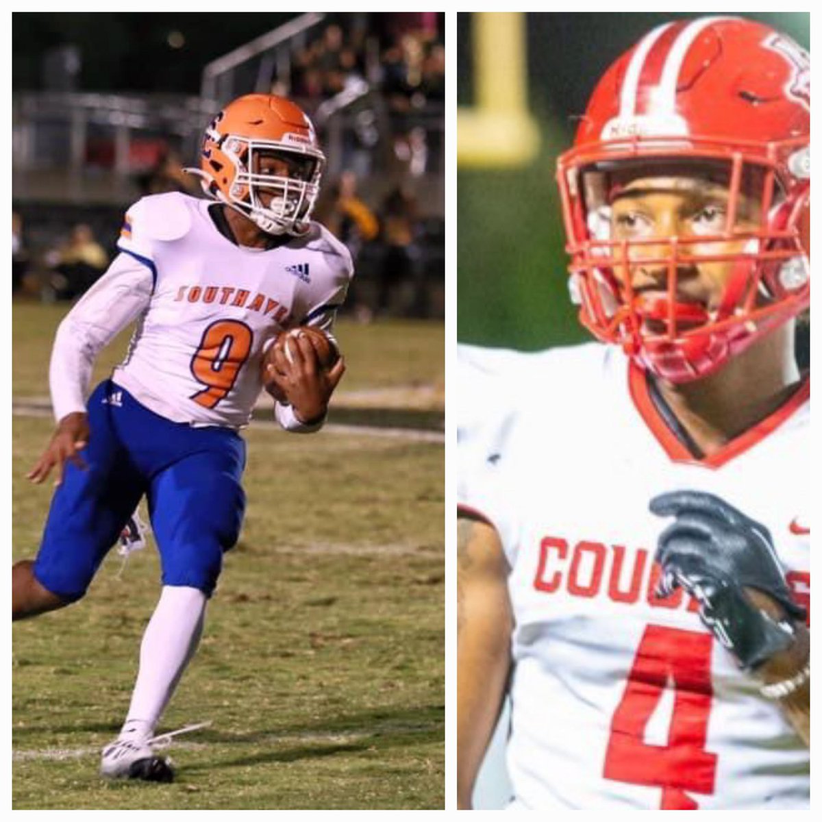 This Week Game Ball 🏈 🏈
Britton Stovall (Southaven) accounted for 150yds also threw 2 touchdown passes in a win over #9 South Panola 28-21 
JJ Harrell (North Panola) in just limited action returned a punt for a 60 yard touchdown &amp; 2 touchdown catches in a 54-14 win vs Byhalia