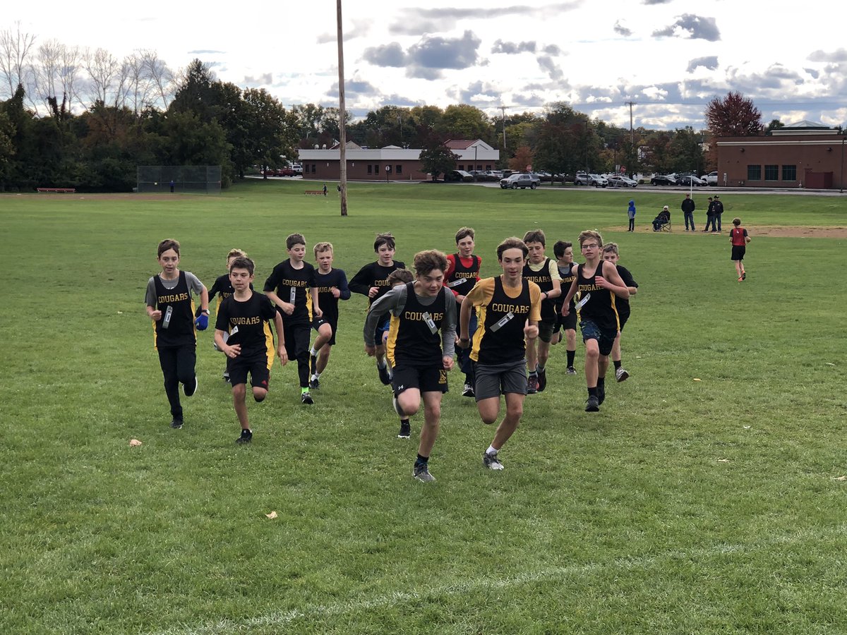 HFLEdTech's tweet photo. Cougars fought hard at the Penfield Invitational this morning! #hflmodxc https://t.co/adicQUWaNu