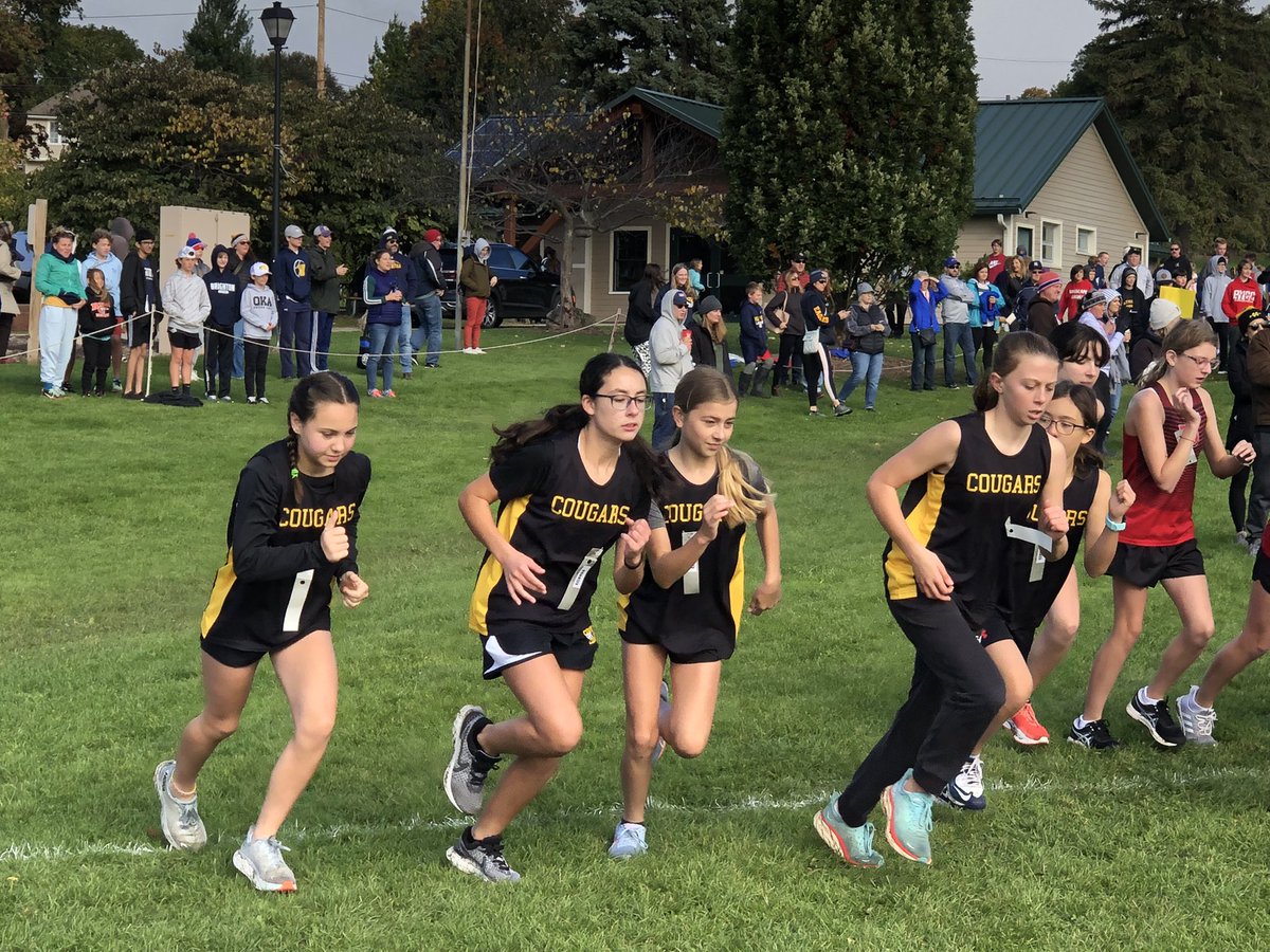 HFLEdTech's tweet photo. Cougars fought hard at the Penfield Invitational this morning! #hflmodxc https://t.co/adicQUWaNu