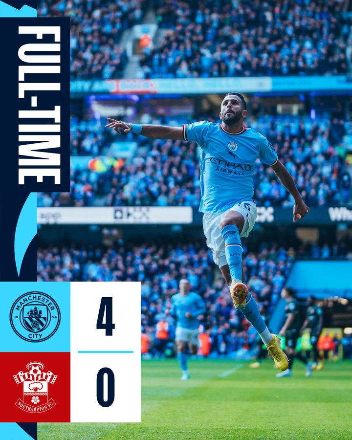 Fremsyn Danmark Ret Manchester City 4-0 Southampton, EPL 2022-23: Erling Haaland Nets 20th Goal  of Season As Man City Emerge Victorious (Watch Goal Video Highlights) | ⚽  LatestLY