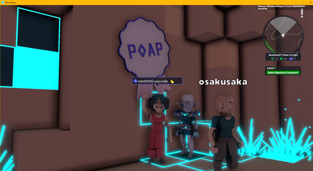 milin55582's tweet photo. @TheSandboxGame @deadmau5 I just participated in the #SandboxAlphaS3Giveaway for a chance to win 500 SAND! Found George from the Metaglitch in @deadmau5's Tower of Light, check out my screenshot below!
👇 https://t.co/Wr2zufaW8x