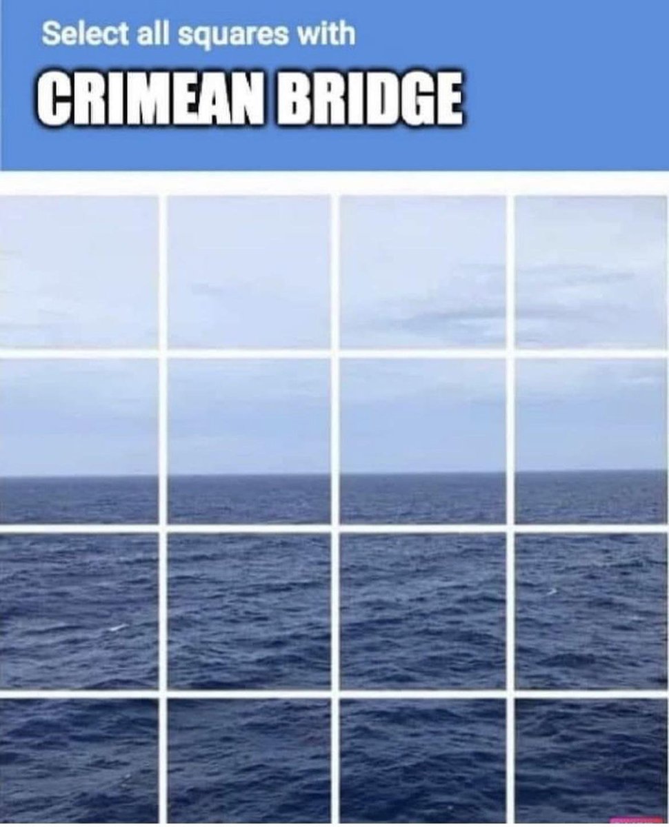 LiftForever67's tweet image. Hey Putin! Your bridge is likely parked next to your warship. Hope that helps. 🖕

#UkraineWillWin 🇺🇦