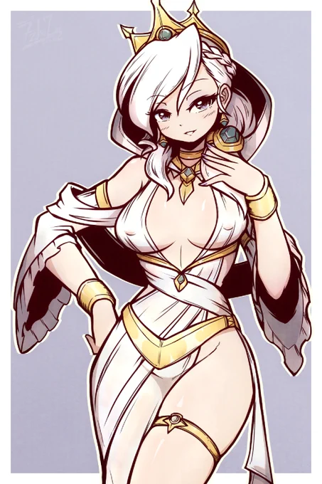 OCtober Day 8[OC] Agatha LouxAlso known as Mad Queen. The last ruler of Highvalean Empire of yore.Her final campaign, the Great Library conquest, resulted in eradication of Highvale civilization, leaving a certain town guard to be the sole survivor.#OC_tober #OCtober2022 