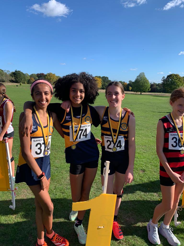 CoachMo__'s tweet photo. Amazing day at Bruce Judd XC Relays for @SuttonDistAC  - 🥇U13G - India, Lara &amp; Aaliyah 🥉U15B - Raff. Chris &amp; Micah and great runs from U15G - Gracie, Alisha &amp; Tallulah &amp; U17M - William, Lewis &amp; Gusie - Well done all &amp; thanks to all volunteers 👏👏👏 https://t.co/QKD30fpRoA