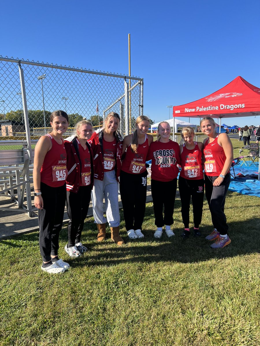 The Dragons cross country teams both advanced from Saturday's sectional, with the girls placing fourth and the boys finishing fifth. newpalestineathletics.com/Article/3446