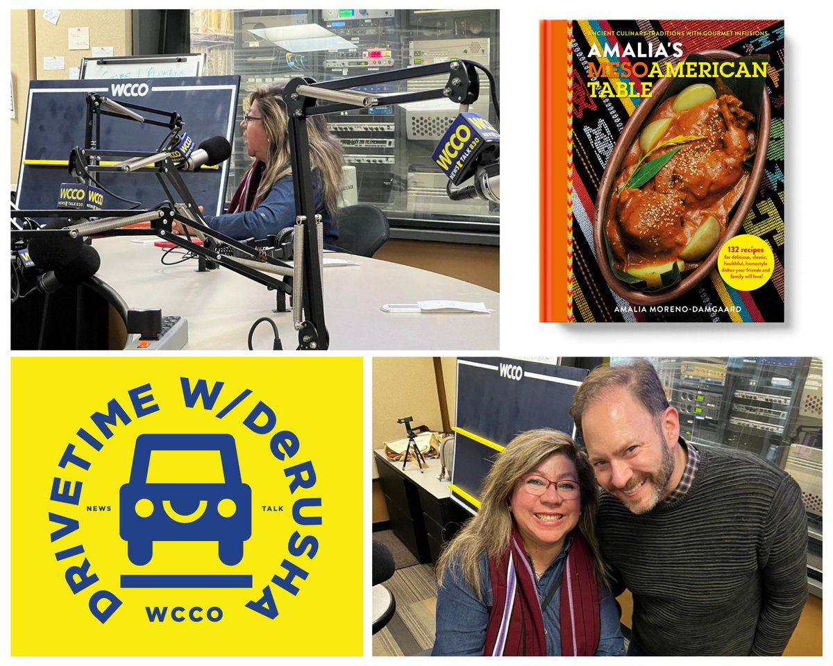 Chef_Amalia's tweet photo. @DeRushaJ @wccoradio Muchas gracias for having me! So grateful for the opportunity to share the meaning of Hispanic Heritage Month in the context of a meaningful conversation that touches on timely sensitive topics. #HispanicHeritageMonth #influencer #Socialimpact https://t.co/u7ByHMzuVU