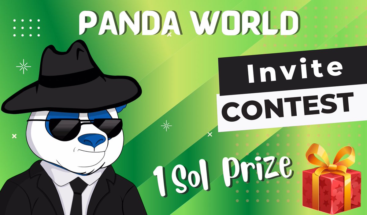 PandaWorld_nft's tweet photo. Hello Everyone👋🏻 Here is our Discord Invite Contest.

RULES : The first 3 inviters in the server will get thoes Prizes❤️
Contest end in 15/10
1️⃣ = 0.5 Sol
2️⃣ = 0.3 Sol
3️⃣ =  0.2 Sol
Contest end in 15/10
Discord: https://t.co/tJ2rJSede7
LETS GOO
#NFTGiveaway #Solana #NFT #contest https://t.co/0fTi9kjQBK